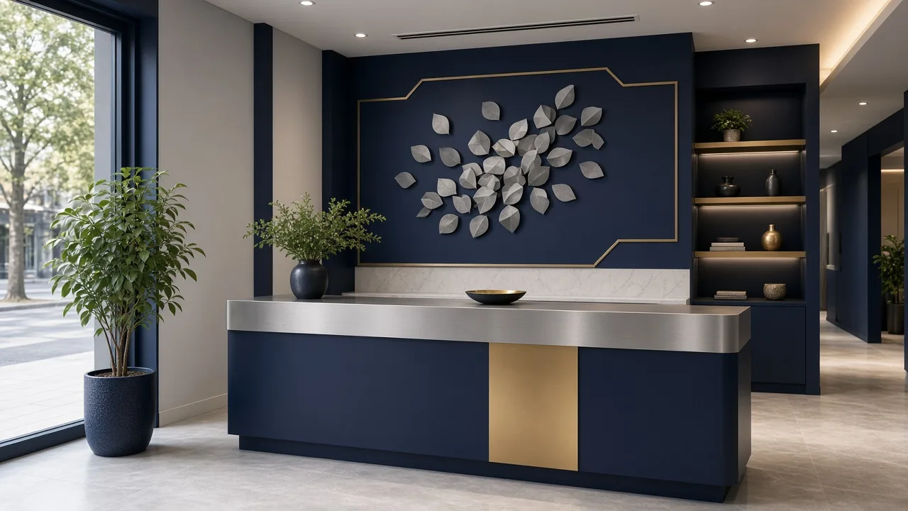 A storefront desk prepared for the daily work described in How a Local Service Company Builds a Lead Funnel